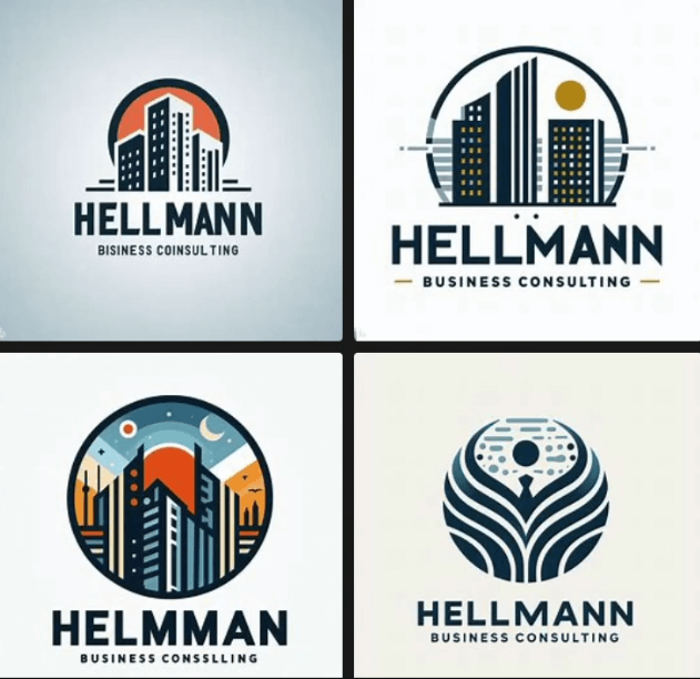 Logos mit teils fehlerhafter Beschriftung