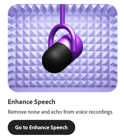 Adobe Enhance Speech